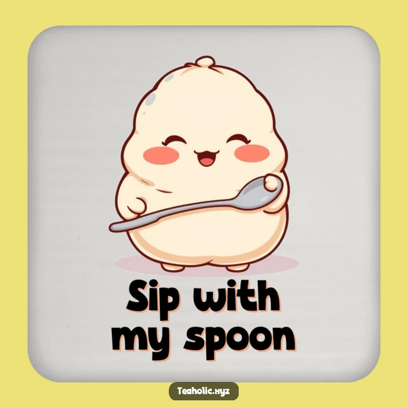 Funny Dumpling Spoon Coaster Set: Protect Furniture with Cute Charm