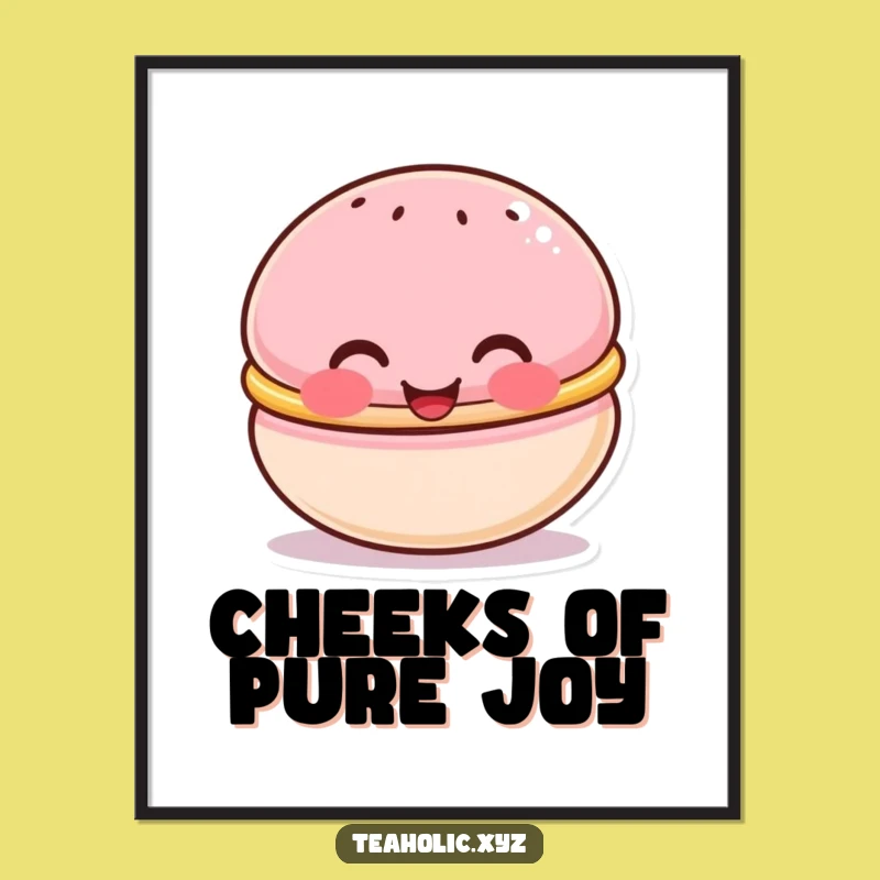 Funny Macaron Poster - Sweet Wall Art for a Cheerful Space