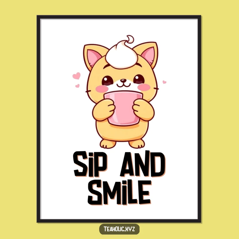 Funny Scone Hug Poster: Cheerful Character Art for Cozy Spaces