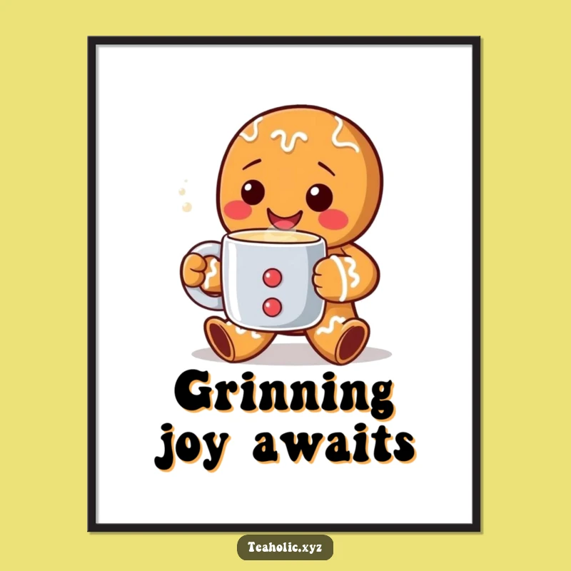 Funny Gingerbread Man Poster: Add Festive Cheer To Your Walls With This Art