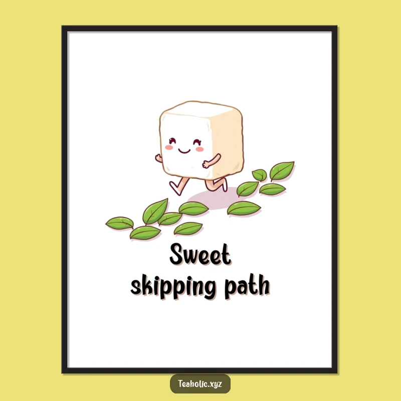 Funny Sugar Cube Poster: Whimsical Art for Your Walls