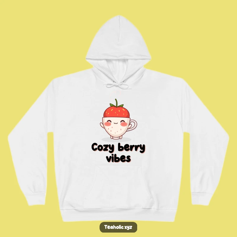 Funny Strawberry Cozy Hoodie: Sweet Comfort, Perfect Funny Gift