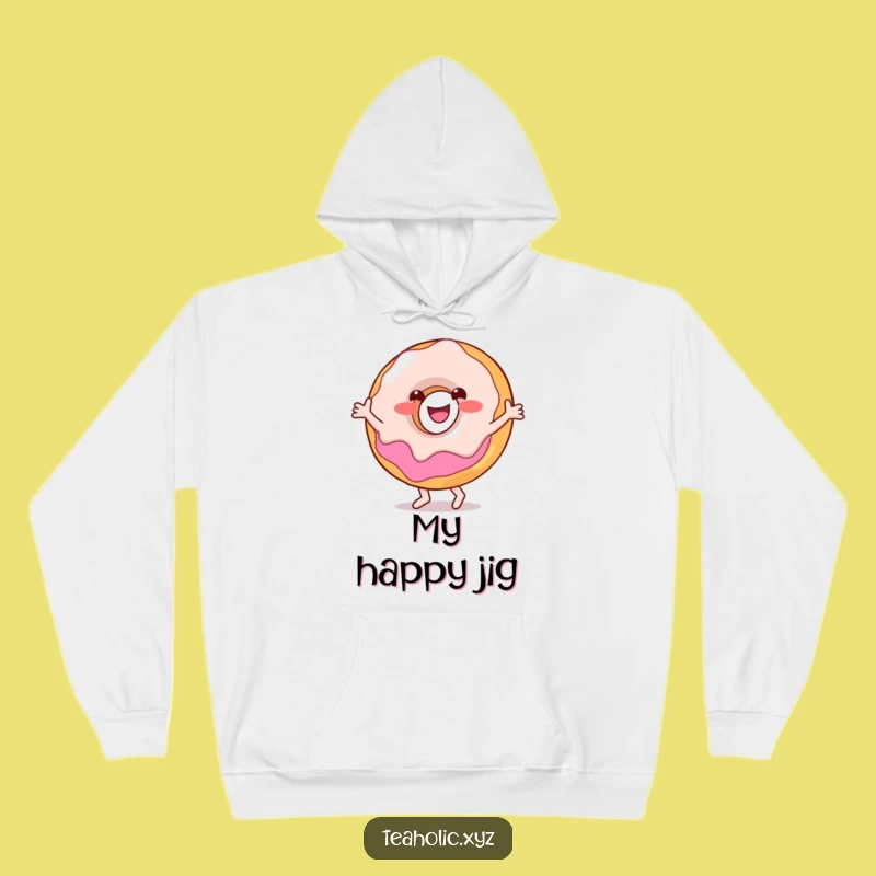 Cozy Funny Donut Dance Hoodie: Stay Warm with a Happy Dancer
