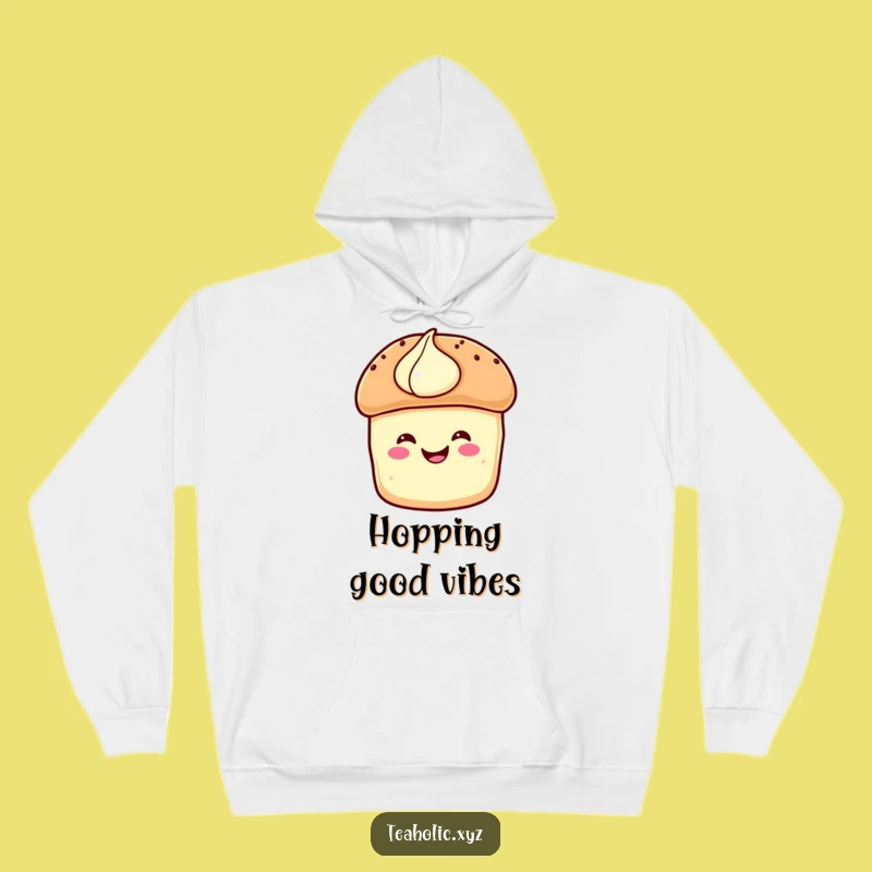 Cozy Funny Scone Delight Hoodie: Warm Pastry with Cream, Ultimate Funny Gift for Comfort