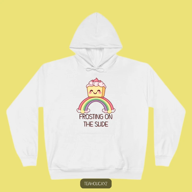 Cozy Funny Cake Rainbow Hoodie: Warm Dessert Vibes and Hilarious Comfort