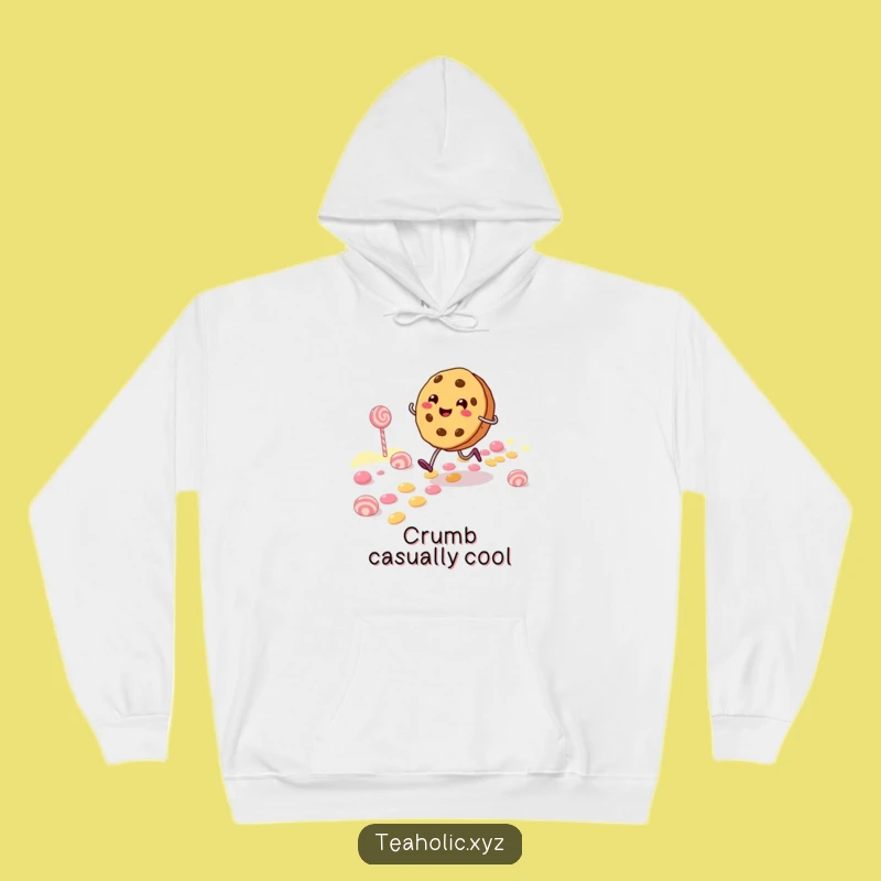 Funny Cookie Character Hoodie: Cozy Candy Path Skipping Funny Gift