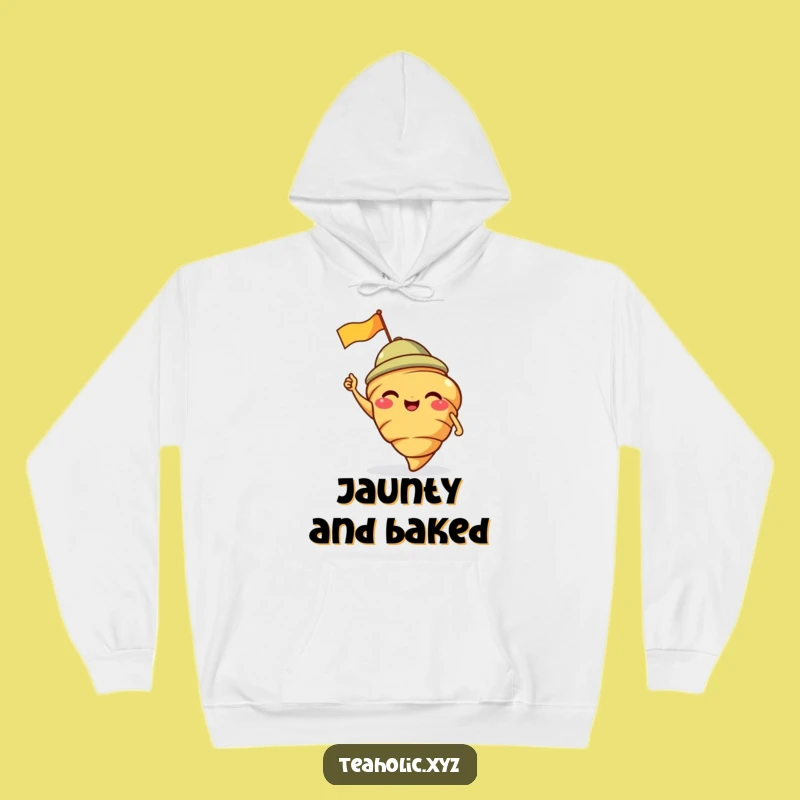 Funny Croissant Hoodie: Cozy Giggle for a Warm Funny Gift