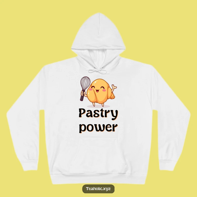 Funny Croissant Whisk Hoodie: Cozy Whimsical Baker Character, The Perfect Funny Gift
