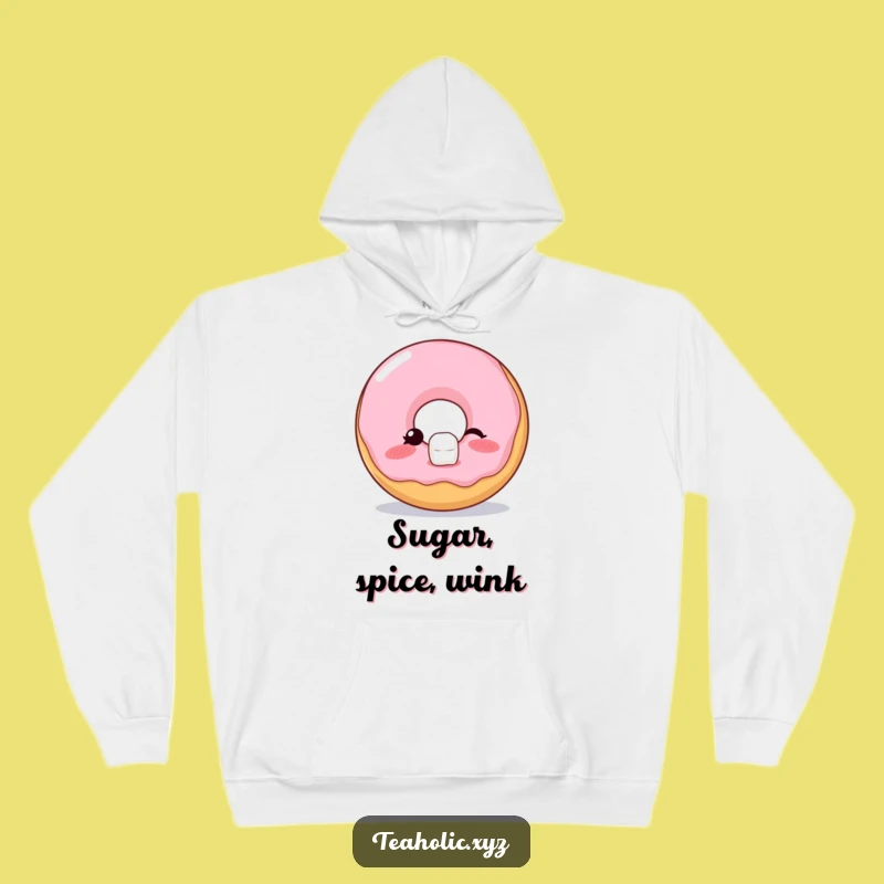 Funny Donut Wink Hoodie: Cozy Cheeky Balance Funny Gift