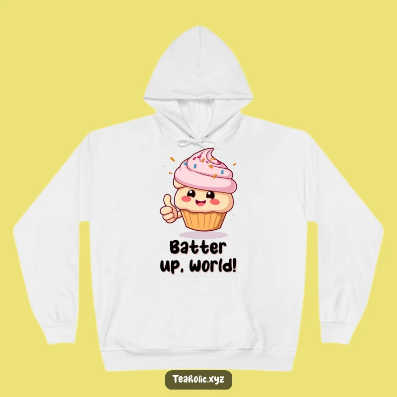 Funny Muffin Thumbs Up Hoodie - Cozy & Cheerful Baked Good Surprise