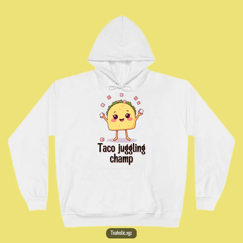 Funny Taco Juggler Hoodie: Cozy Happy Food Character, The Perfect Funny Gift