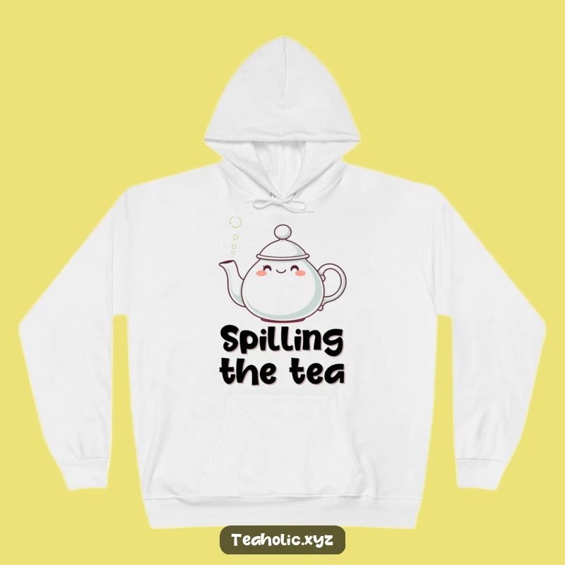 Funny Teapot Puff Hoodie: Cozy Character Sweatshirt, Ideal Humorous Gift!