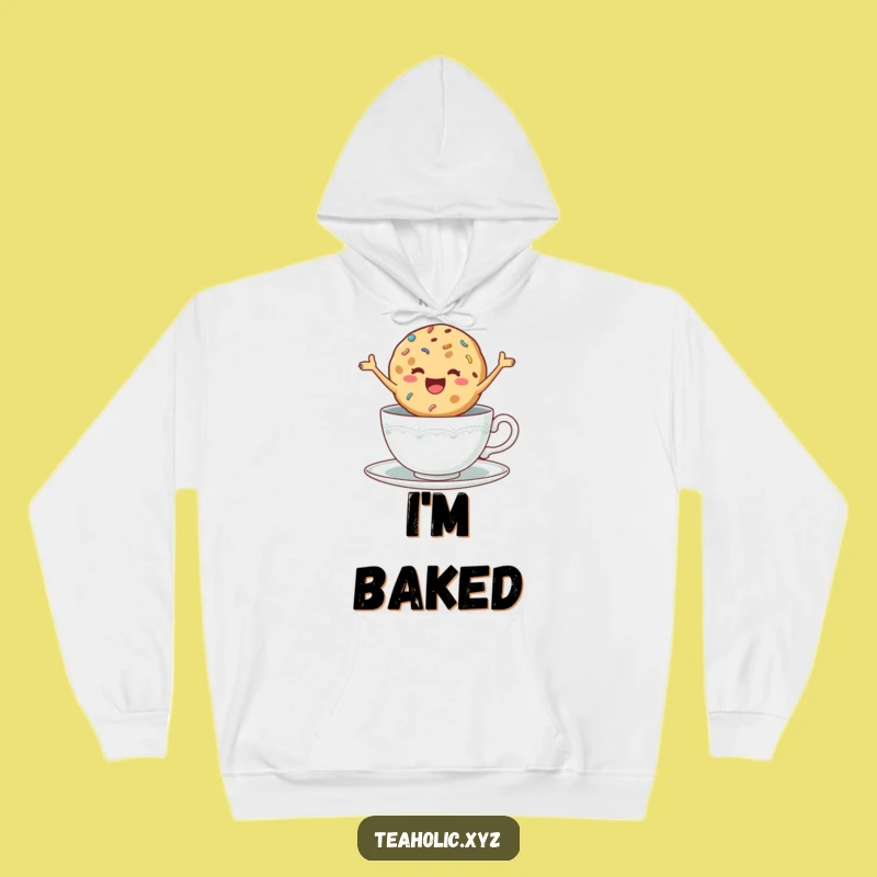 Funny Cookie Hoodie - Delighted Jumping Cookie, Cozy Sweet Treat Gift