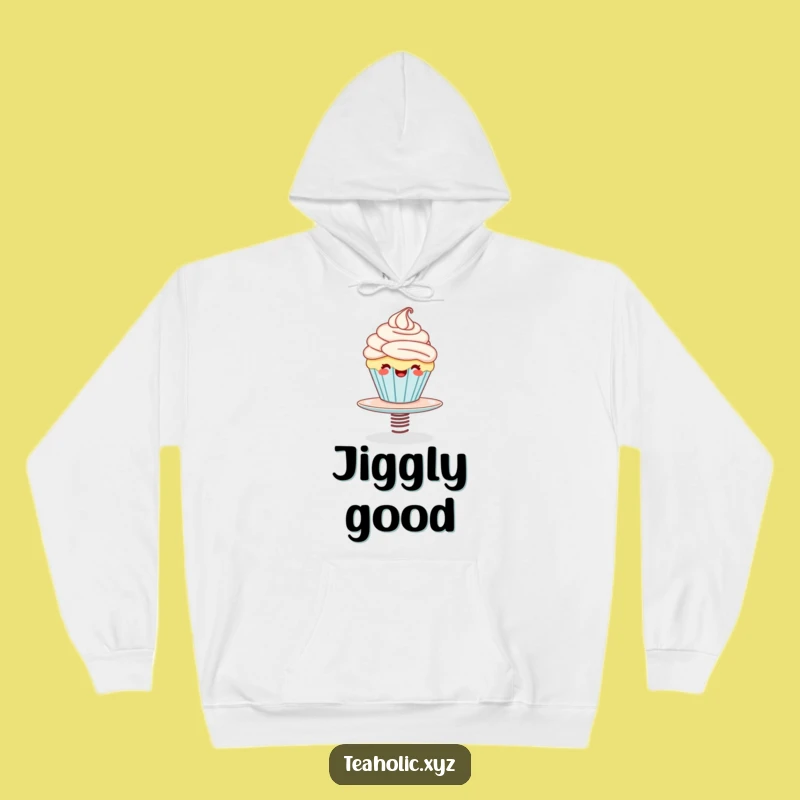 Funny Cupcake Bounce Hoodie: Cozy Giggling Character, The Perfect Funny Gift