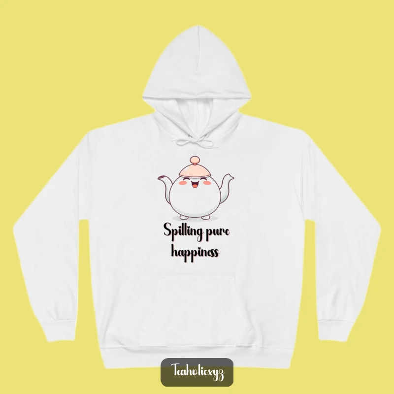 Funny Teapot Hoodie: Cozy Comfort from a Joyful Bobbing Character