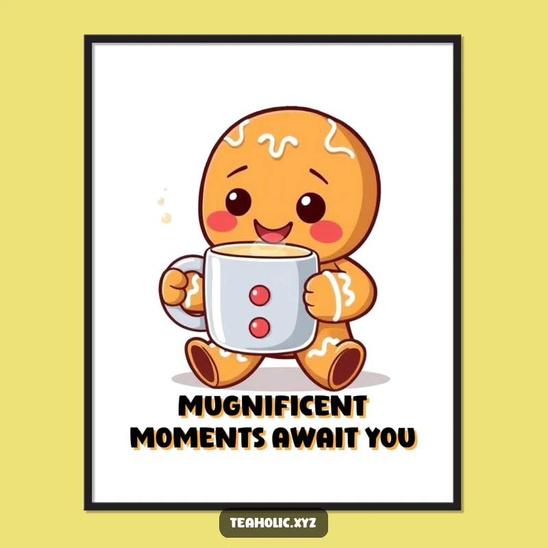 Free Printable Gingerbread Man Wall Art: Cozy Humorous Home Decor Downloadable