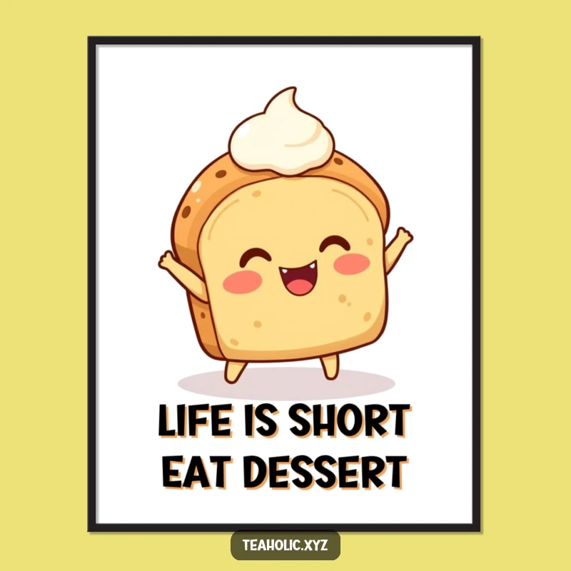 Free Printable Scone Art: Bouncing Creamy Fun for Whimsical, Funny Downloadable Decor