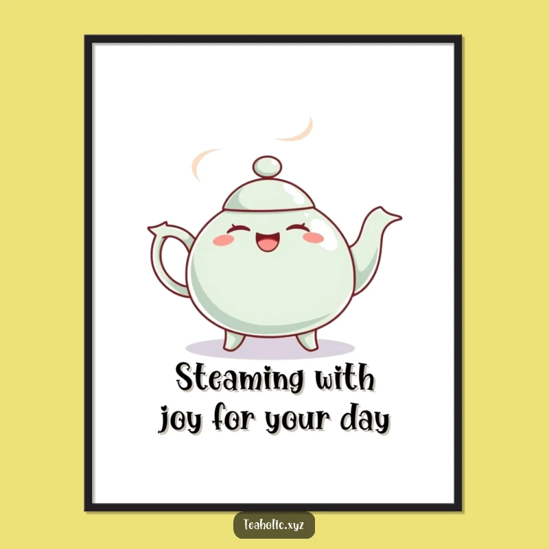 Free Printable Teapot Wall Art: Giggling Teapot's Jig Funny Downloadable Decor!