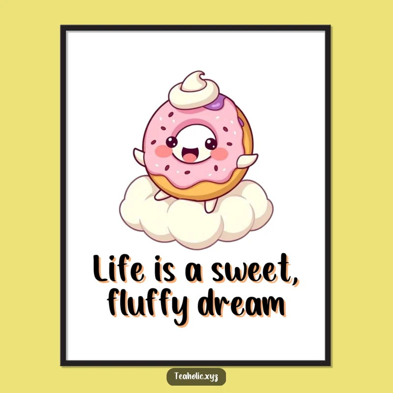 Free Printable Wall Art: Donut's Cloud Fun - Funny Downloadable Art!