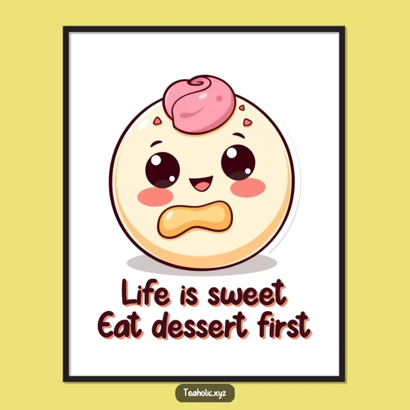 Free Printable Wall Art: Funny Donut Bite - Downloadable Quirky Decor