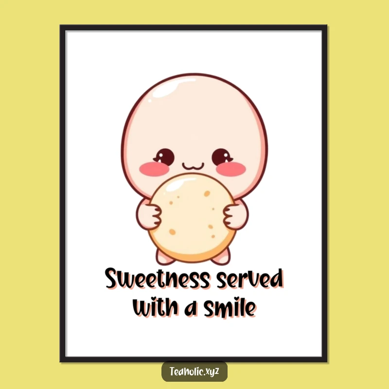 Free Printable Wall Art: Shy Macaron Offers Cookie, Delicate Downloadable Decor!