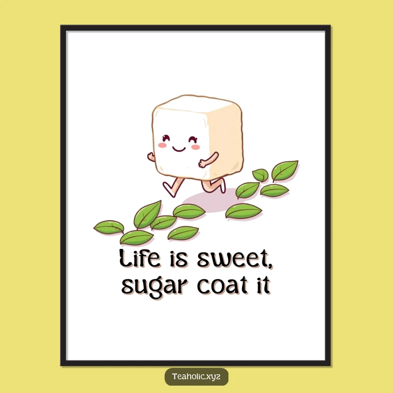 Free Printable Wall Art: Skipping Sugar Cube, Sweet Downloadable Decor!