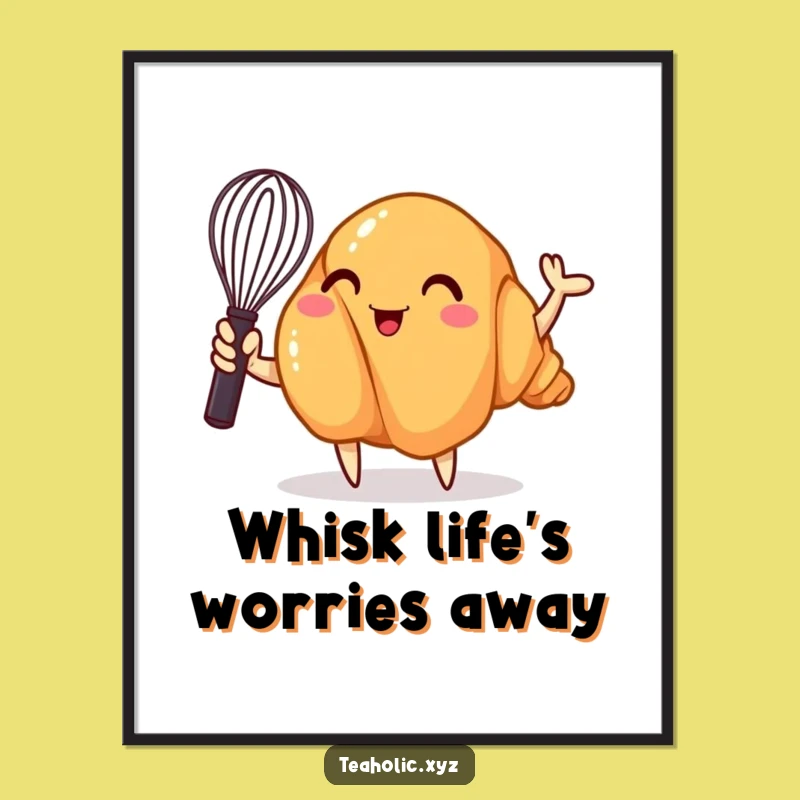Free Printable Croissant Wall Art: Whimsical & Funny Downloadable Kitchen Decor