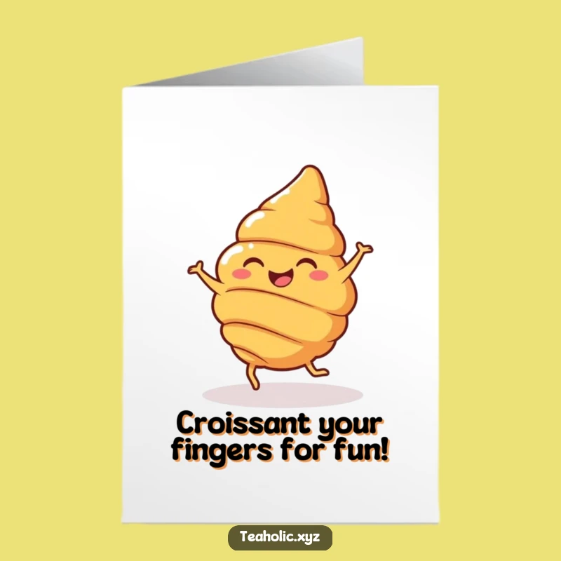 Free Printable Birthday Card: Spinning Croissant - Hilarious Downloadable Gift