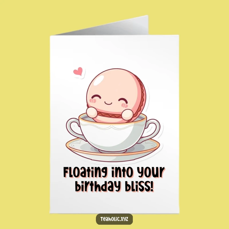 Free Printable Macaroon Birthday Card: Float into Laughter with this Funny Downloadable Gift!