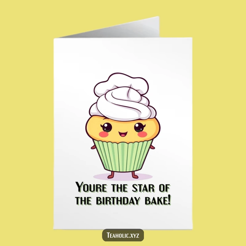 Free Printable Cupcake Birthday Card: Chef's Kiss of Humor - Funny Downloadable Gift!