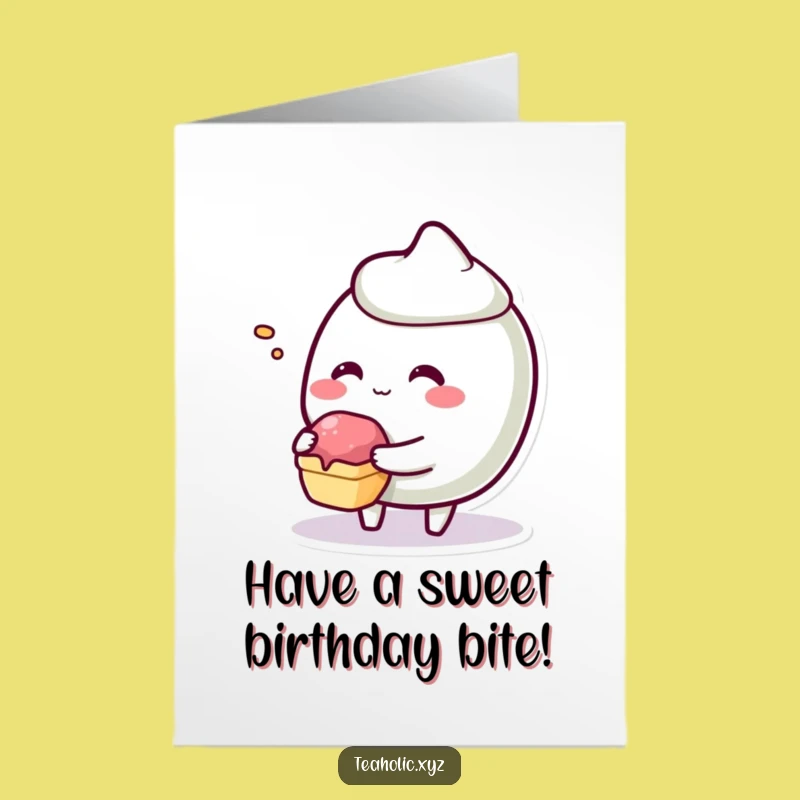 Free Printable Pastry Birthday Card: Share the Fun with a Tiny Bite - Funny Downloadable Gift!