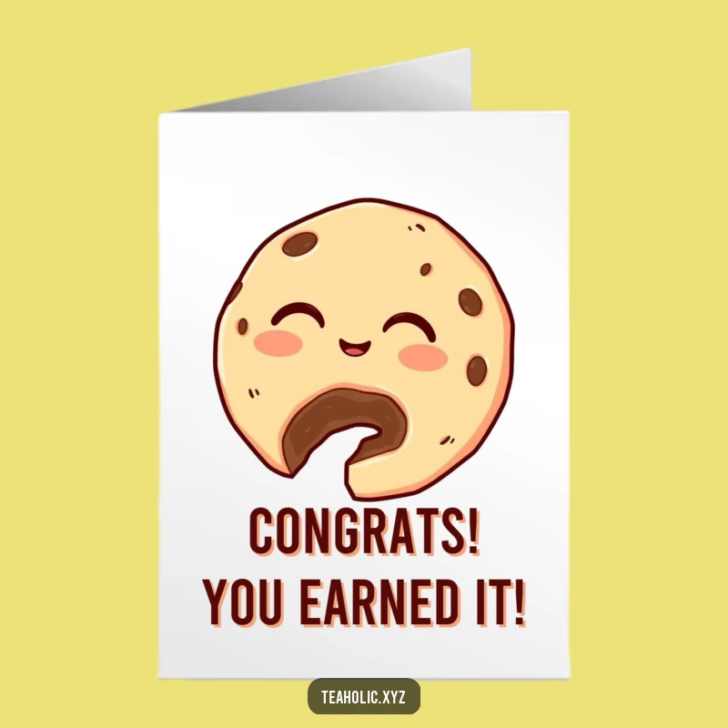 Free Printable Cookie Congrats Card: Giggling Crumb Offer for Sweet Success Download