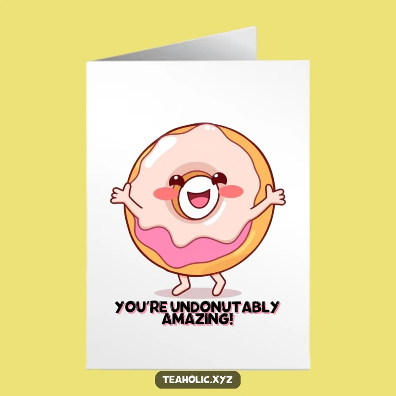 Free Printable Congrats Card: Dancing Donut Celebration - Downloadable Fun