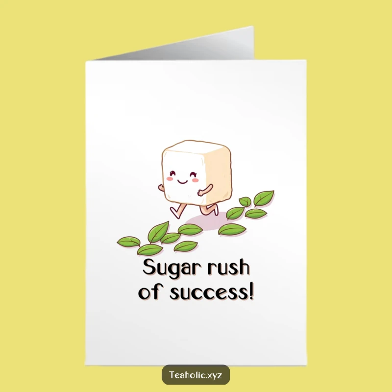 Free Printable Congrats Card: Skipping Sugar Cube for a Sweet Victory!