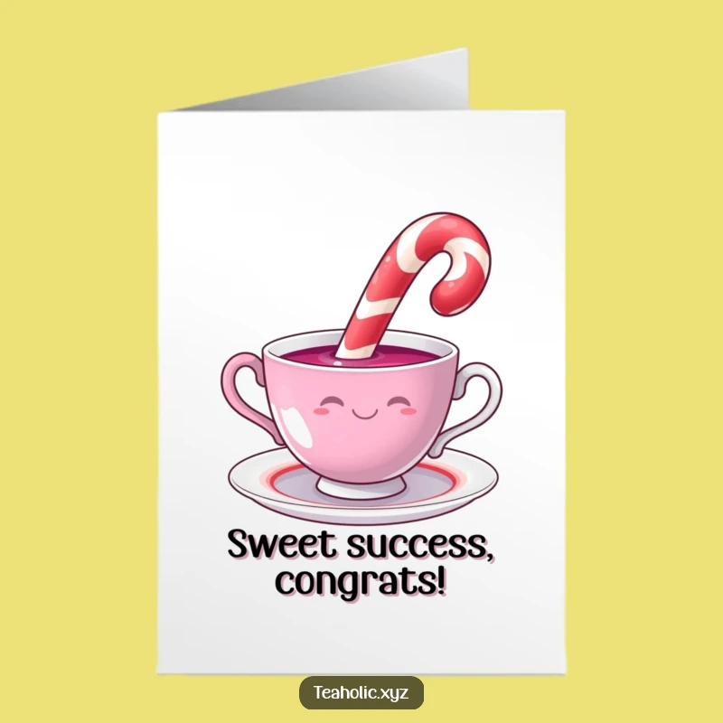 Free Printable Funny Candy Cane Congrats Card - Sweet Downloadable Gift for Big Wins