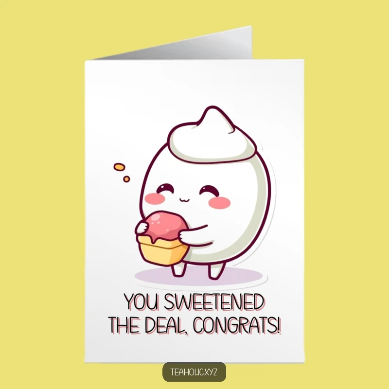 Free Printable Pastry Congrats Card: Share the Sweetness of Success - Funny Downloadable Gift!