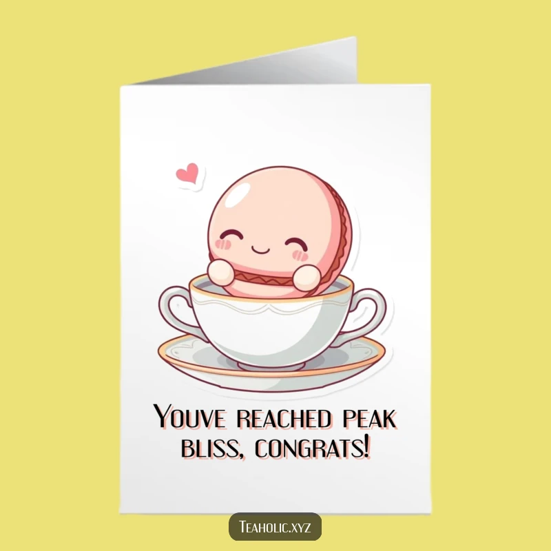 Free Printable Macaroon Congrats Card: Float to Success - Funny Downloadable Gift!