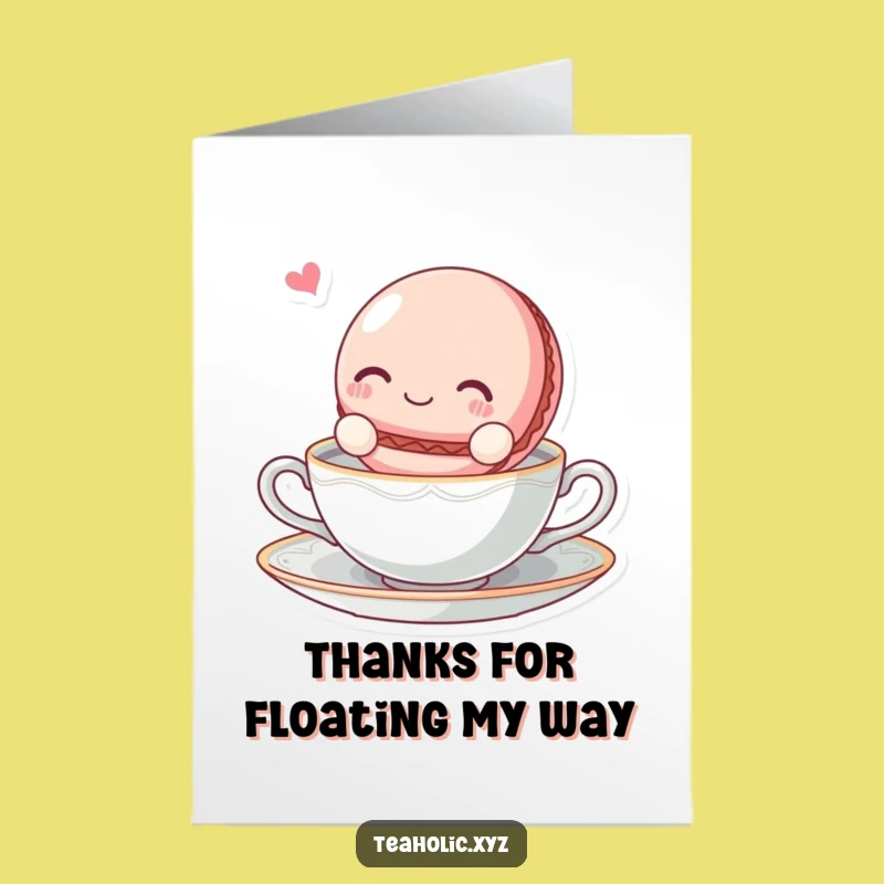 Free Printable Macaroon Thank You Card: A Blissful Thanks - Funny Downloadable Gift!