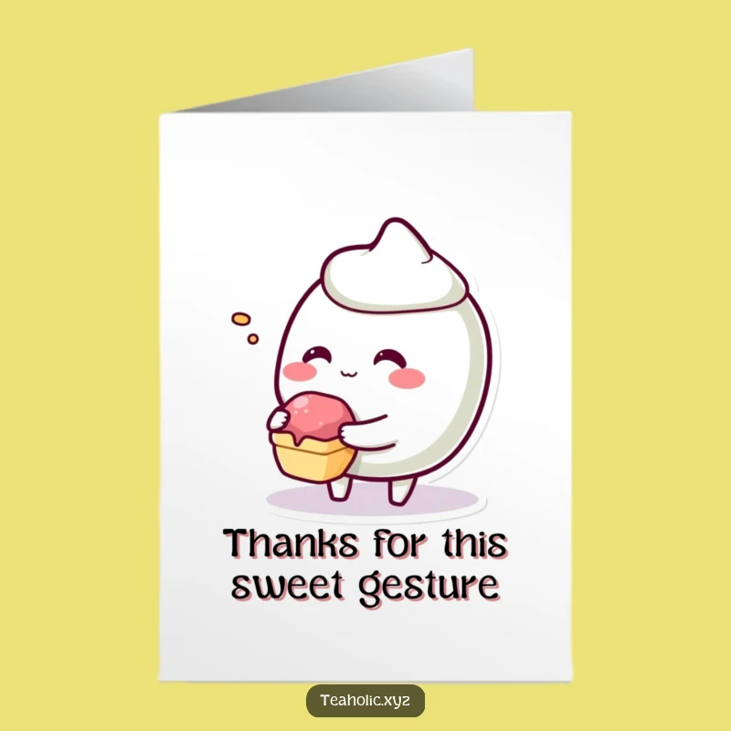 Free Printable Pastry Thank You Card: A Tiny Bite of Gratitude - Funny Downloadable Gift!