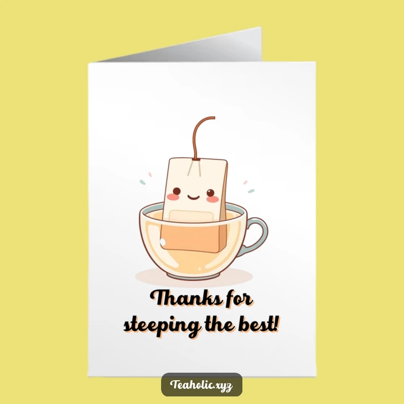 Free Printable Teabag Dip Thank You Card: Funny Downloadable Gift