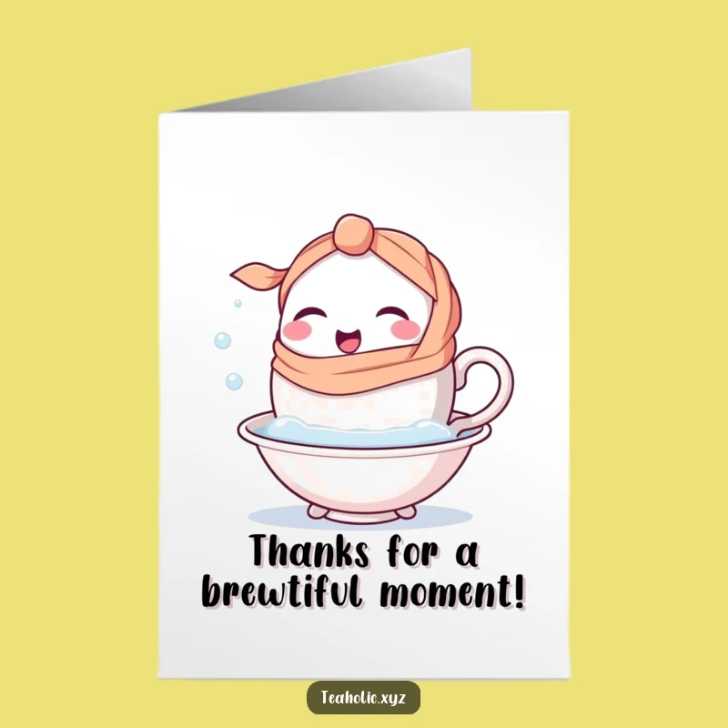 Free Printable Thank You Card: Winking Teacup's Bath for a Relaxing Thanks!