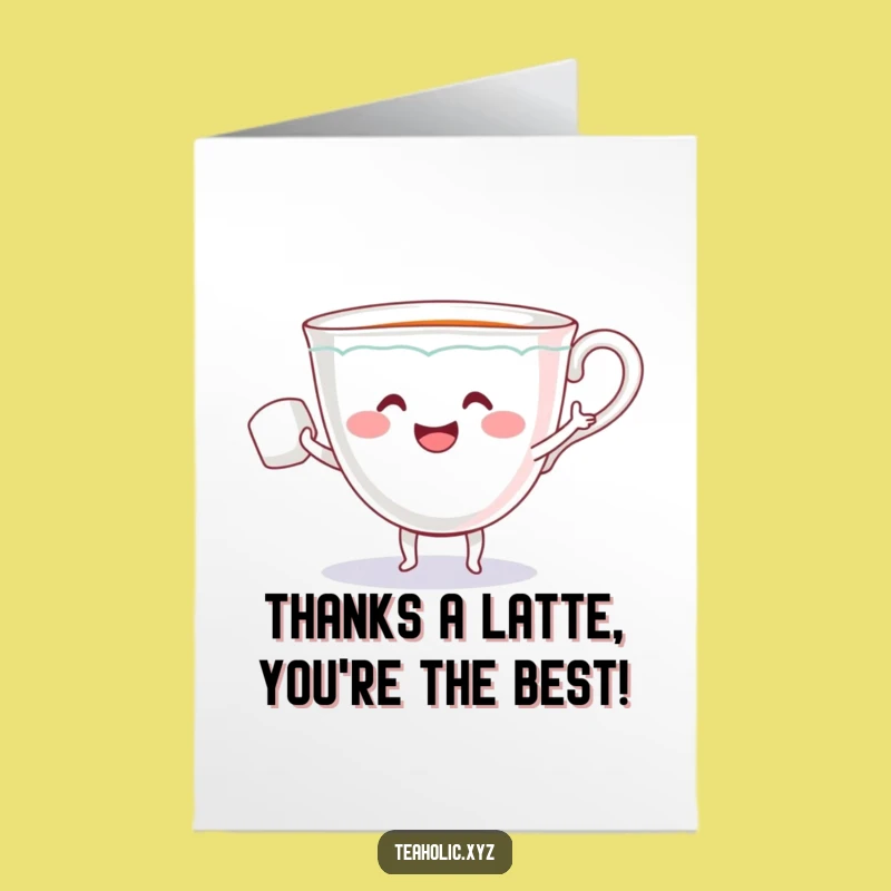 Free Printable Thank You Card: Teacup & Sugar Cube Express Gratitude with a Dance Downloadable!