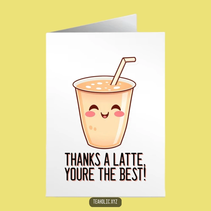 Free Printable Thank You Card: Wiggling Tea - Funny Downloadable Appreciation