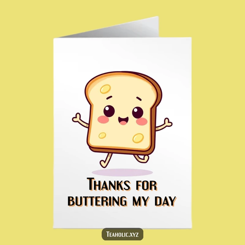Free Printable Thank You Card: Happy Toast Sends Thanks with a Skip