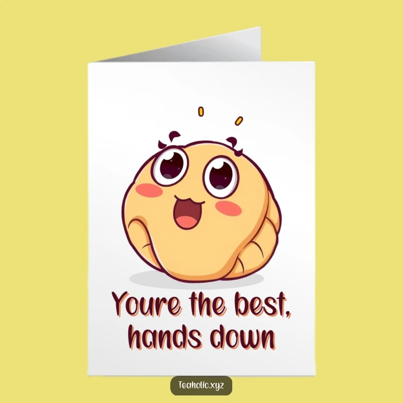 Free Printable Thank You Card: Grateful Croissant Funny Appreciation Downloadable Gift