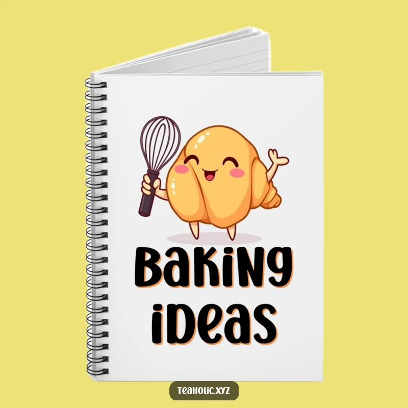 Funny Croissant Whisk Notebook: Whimsical Baker Journal, Perfect Funny Gift for Writers
