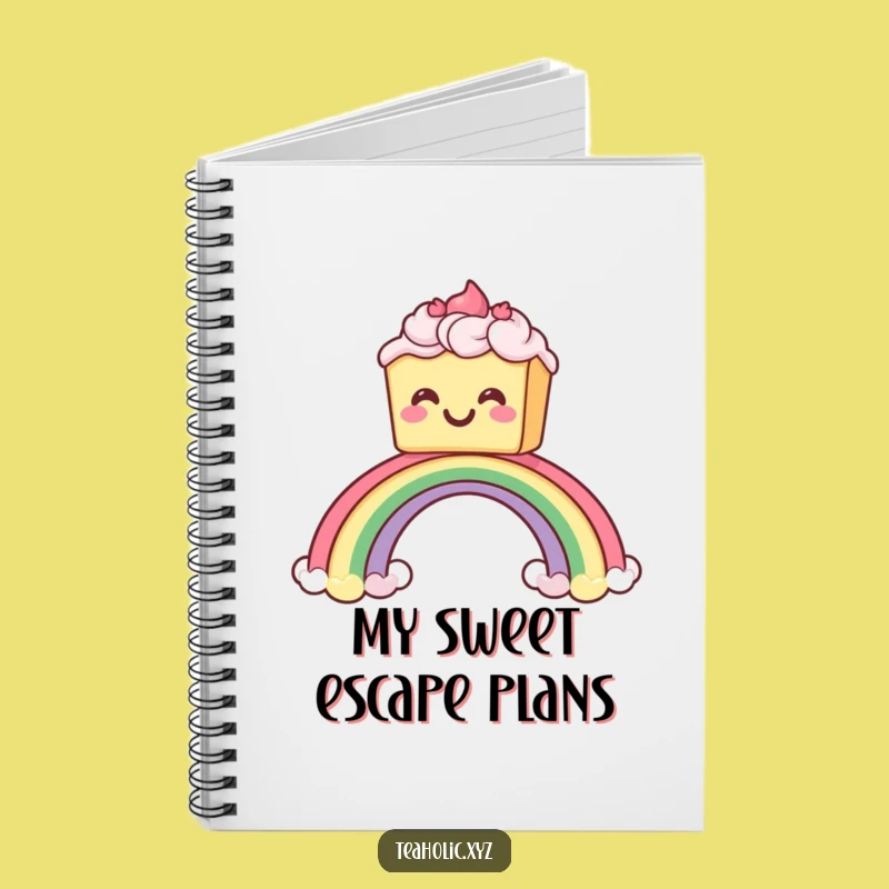 Funny Cake Rainbow Notebook: Jot Down Ideas with Sweet Inspiration