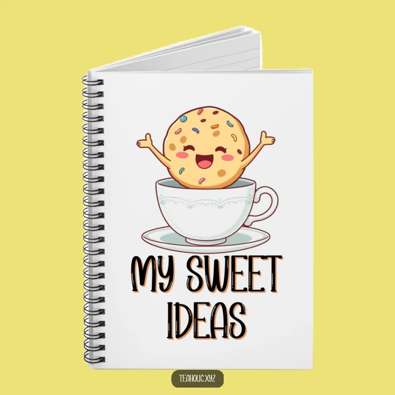 Funny Cookie Notebook - Delighted Jumping Cookie, Journal for Sweets Lovers