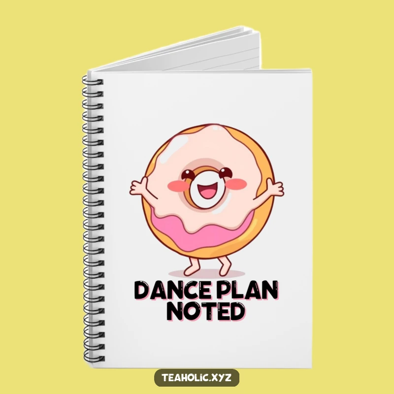Funny Donut Dance Notebook: Jot Down Ideas with a Happy Character