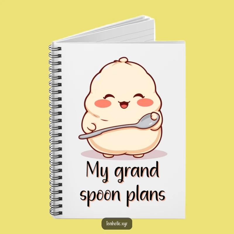 Funny Dumpling Spoon Notebook: Capture Thoughts with Culinary Cutie